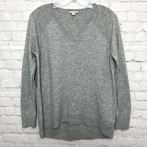 Gap Light Grey V Neck Sweater